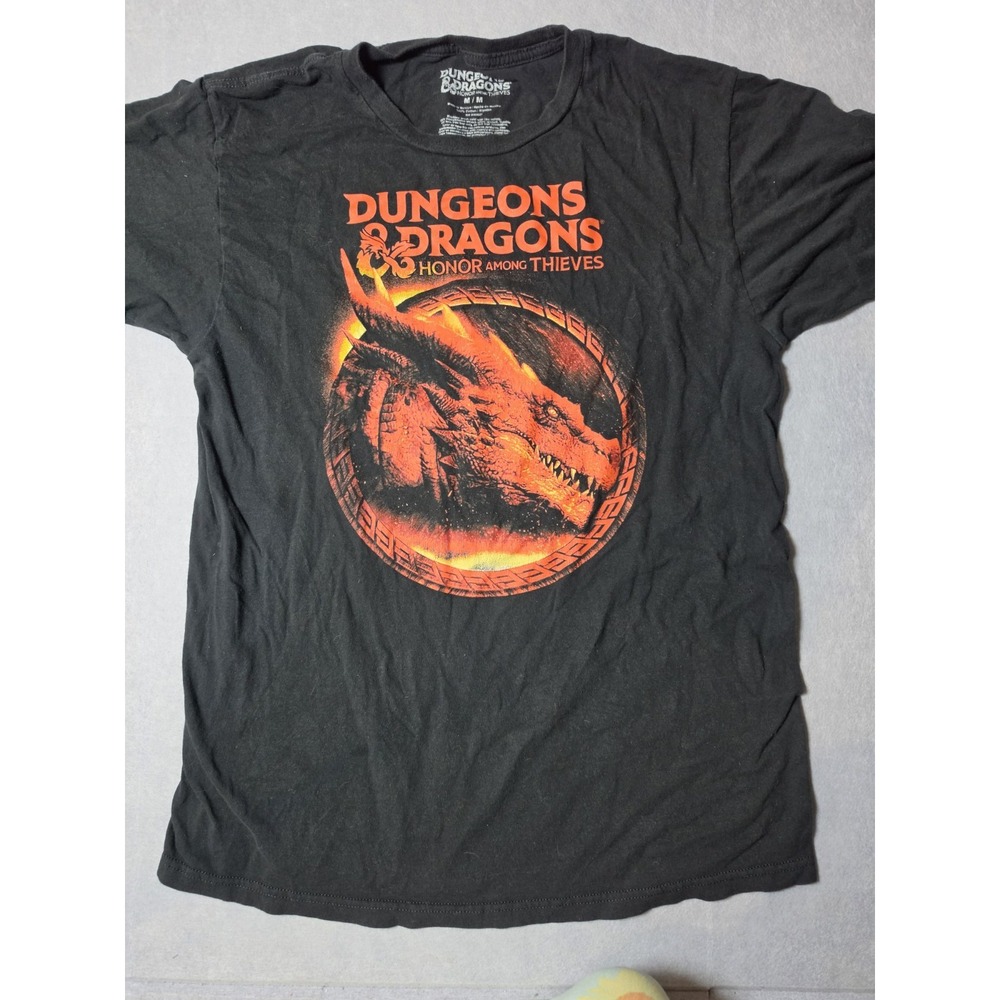 Dungeons Dragons Honor Among Thieves Dragon Graphic Tee Black Size M